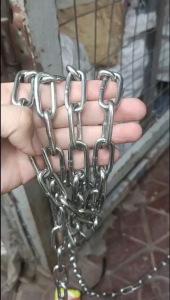 Dây xích Inox 304 Ø 4mm – Mắt xích (3.5cmx1.7cm) bền chắc chống gỉ đa dụng