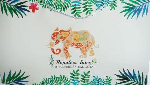 Thailand Original Natual Latex Pillow Slow Rebound Elephant pattern one pair Neck Pillow Memory Pillow Cushion Free Pillowcase