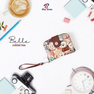 DOMPET BELLE BY BIRU TSABITA dompet kartu dompet wanita karakter lucu bahan kanvas