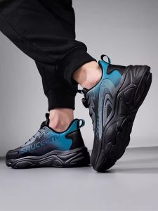 MINGTI | Large Size Rotating Buckle Mens Sports Shoes for Autumn