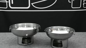 Alcohol Cup Hot Pot Charcoal Fuel Cooking Pot Food Heating Container Stainless Steel Picnic Cooker