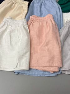 Summer Lightweight Stretch Waist High Waisted Small Size Friendly Slit Plus-Size Shorts