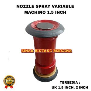 VARIABLE NOZZLE SPRAY ALAT SEMPROTAN PEMADAM 1.5 INCH MACHINO MERAH