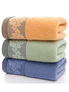 Thickened Cotton Bath Towels for Men And Women Home Use Face Wash Large Size Absorbent Towels Pure Color Bathroom Essentials