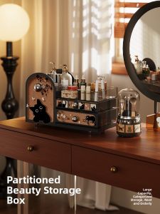 Meisda Desktop Cosmetic Storage Box Lipstick Perfume Drawer Style Vanity Jewelry Box Acrylic Plastic Organizer for Home