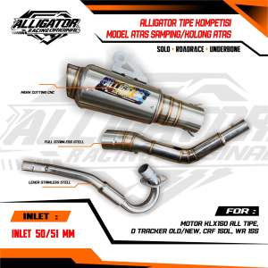 KNALPOT RACING KOMPETISI KLX-150 S L G BF DTRACKER OLD/NEW CRF150L WR 155 SUPERMOTO CROS TRAIL ORIGINAL ALLIGATOR