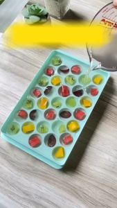 Cetakan Jelly Ball Bulat Bola isi 33 Lubang Jumbo Cetakan es batu Puding Besar cetakn kecil 22