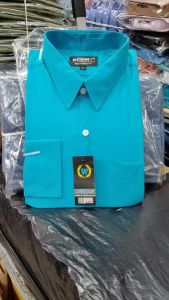 Wendya.T Kemeja Pria Formal Warna Biru Tosca✓Kemeja Polos Lengan Panjang