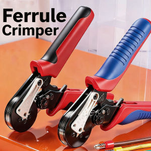 Ratchet Wire Crimping Pliers Mini Ferrule Tubular Pin Terminal Crimper Hand Tool for Electrical Cable Connectors Electrician Kit