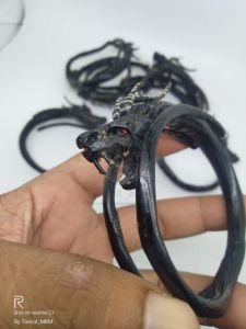 Gelang Akar Bahar Ekor Cabang Ukir Naga Tanduk
