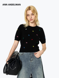 ANN ANDELMAN | Colorful Embroidery Short Sleeve T-Shirt