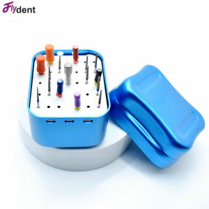 Dental Disinfection Diamond Burs Holder Box Autoclave Sterilizer Case High Speed Burs For Oral Care Tools Random Color 30 Holes