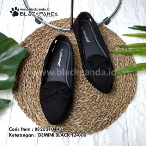 Sepatu flatshoes BLACKPANDA sepatu wanita BLACKPANDA terbaru pita L2000