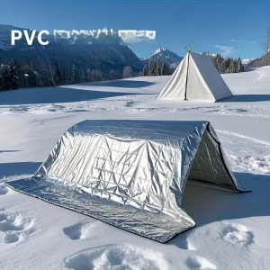 2PCS Emergency Survival Blankets - 160x210cm Heavy Duty Thermal Insulation for Camping Hiking & Survival