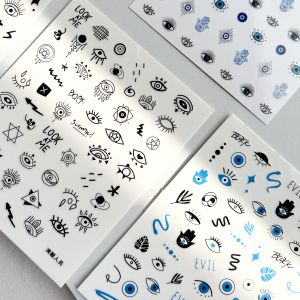 [Sober Personnel] Creative Eyes Smiley Face Nail Stickers Nail Stickers Boys Nail Genderless Minimalist