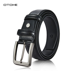 OTOHE เข็มขัดหนัง PU สำหรับผู้ชายเข็มขัดย้อนยุคแนวแฟชั่นหัวเข็มขัดหมุดวินเทจเข็มขัดหนังแท้เข็มขัดหนังวัวสองชั้นเข็มขัดหนังวัวแท้เข็มขัดคุณภาพสูงหรูสายรัดข้อมือสำหรับผู้ชาย