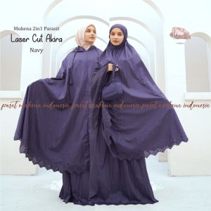 MUKENA DEWASA PARASIT LASERCUT 2IN1 AKIRA