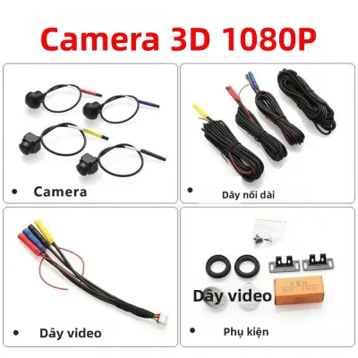 Hệ Thống Android Tích Hợp 360 Độ ° Camera Ô Tô AHD1080p Đa Năng Quan Sát 3D Đa Góc Trước Sau Trái Phải Cho Xe Hơi