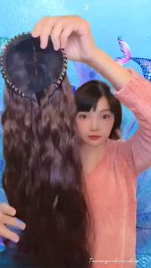 ผิวหน้าใหม่ วิกผม แฮร์พีช แบบที่คาดผม ความยาวประมาณ 60 ซม หนักประมาณ 200 กรัม