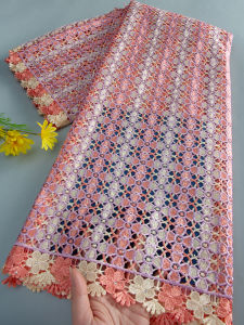 2026 Premium Elegant Cord Guipure Lace Fabric - Delicate Floral Openwork Lace for Wedding Dresses & Craft Projects