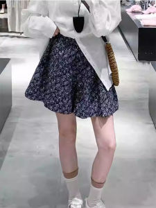 Quần short cotton nữ BINKAFENNY ống đứng họa tiết hoa cổ điển rộng rãi size lớn