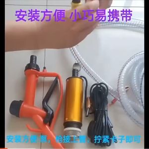 12V DC Electric Submersible Pump Electric Water Pump For Pumping Diesel Oil Water Aluminum Alloy Shell 12L/min Fuel Transfer Pump