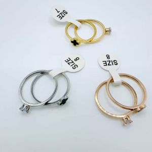 Cincin Wanita Titanium 2 Layer Anti Karat Anti Luntur