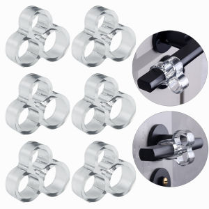 4 Miếng Đệm Chặn Cửa Gel Silicon Trong Suốt-Nút Bảo Vệ Tay Nắm Cửa Ốp Lưng Bảo Vệ Nội Thất Miếng Lót An Toàn Gia Đình