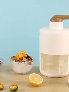 เครื่องทำน้ำแข็งใส  (สีขาว) เครื่องทำน้ำแข็งใส่ไม่ต้องใช้ไฟฟ้า เครื่องทำน้ำแข็งใส Ice crusher เครื่องทำน้ำแข็ง