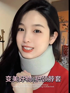 Guoftstars gối du lịch Thanh chống cổ cho đau cổ và hỗ trợ miếng bọt biển Hỗ trợ đốt sống cổ Đai Nẹp cố định cổ dạng cổ áo mềm thanh chống cổ thoáng khí và thoải mái cổ tử cung cho phụ nữ và nam giới