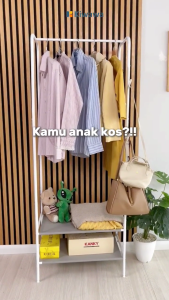 Kiwawa Rak Baju Gantung Besi Minimalis / Stand Hanger Pakaian - NAMI CR 40