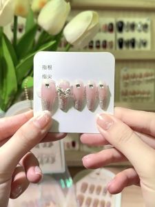 เล็บปลอม DD264 กันน้ำ แฟลชเจาะ หลากหลายสไตล์ กล่องละ 24 ชิ้น