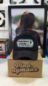 Trucker Hat Corduroy Pinonymous Topi Jaring Pria Distro Original Hitam