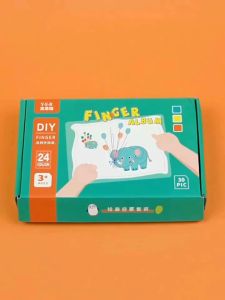 12 Color Washable Finger Paint Set: A Fun & Educational Tool for Kids' Artistic Development
