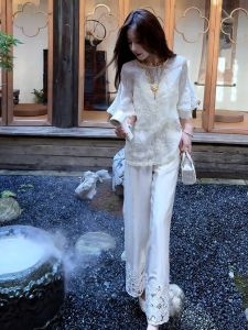 SHANGSHA | Autumn Chinese Style Zen Aesthetic Lace Set