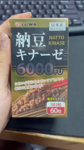 Viên uống phòng đột q-uỵ Noguchi Natto Kinase 6000FU (60 viên dùng cho 30 ngày) - Nhật Bản