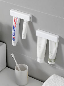 Giá Để Kem Đánh Răng Gắn Tường Không Cần Đục Lỗ Thiết Bị Lưu Trữ Phòng Tắm Kẹp Sữa Rửa Mặt Giá Để Đồ Vệ Sinh Cá Nhân