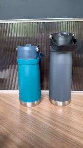 TUMBLER BOTOL MINUM PORTABLE CLASSIC STAINLESS 650ML/ TUMBLER INSULATED SPORT DENGAN SEDOTAN