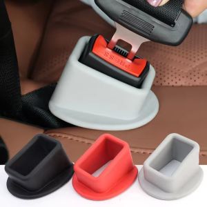 WOKen】ที่ครอบหัวเข็มขัดเข็มขัดนิรภัยรถ2/4ชิ้นการตกแต่งภายในที่นั่งสากลที่รัดช่องเสียบ EVA ป้องกันการการป้องกันการกระแทก