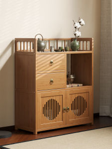 โต๊ะชาสไตล์จีน ชั้นวางของ ชั้นวางของ โต๊ะชา ขนาดเล็ก โต๊ะชาแบบยูนิวเวอร์ซอล พื้นผิวไม้ไผ่ ชั้นวางของแบบย้อนยุค โต๊ะชาขนาดเล็ก