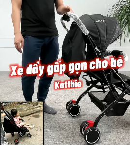 Xe đẩy em bé sơ sinh xe đẩy cho bé gấp gọn (Bảo hành 12 tháng)