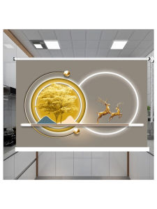 Rèm Cửa Sổ Phòng Tắm Phòng Ngủ Nhà Bếp Chống Thấm Nước Chống Ánh Sáng Hình Học Elfa Đơn Giản Có Thể Điều Chỉnh Chuỗi Kéo