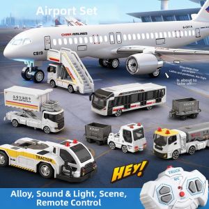 Sound and Light Scene Remote Control Airplane Toy Car