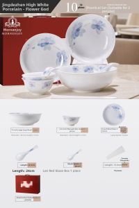 mornenjoy | Home New Ceramic Bone China Dinnerware Set