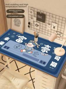 Cute PVC Computer Study Desk Mat Writing Table Cloth Student Children Desk Pad Modern Simple Style Home Decoration Tablecloth