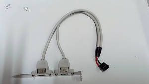 Cáp chuyển đổi USB 9 Pin mainboard ra 2 USB - C20 (Màu trắng)