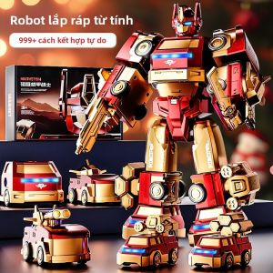 Đồ Chơi Robot Thông Minh Lắp Ráp và Biến Hình cho Bé Trai Xe và Mecha