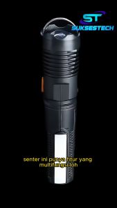 Senter Zoom In Out Led COB 5 Mode Lampu Lipat Super Terang Flashlight Waterproof USB Charging GH-788