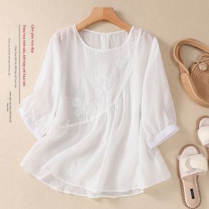 Moxueer | Áo Thun T-shirt Tay Ngắn Sang Trọng cho Mẹ Mùa Hè