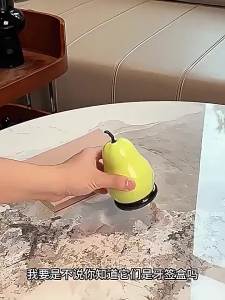 Pear Shaped Toothpick Holder with Dustproof Lid Waterproof Multi-Function Storage for Floss Home Kitchen Countertop